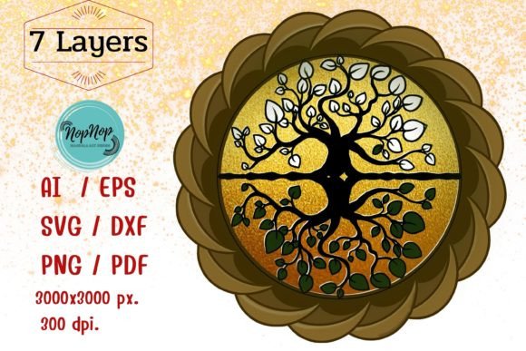 3D Mandala Tree: Creative Design for Digital Artists