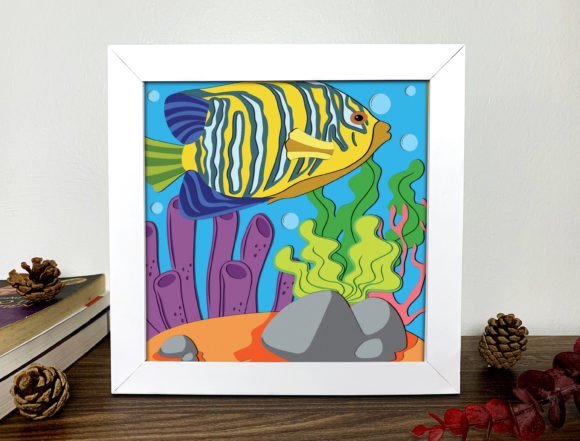 Fish Shadow Box 3D Svg Fish 3D Svg