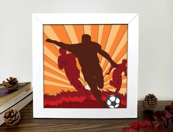 Football Shadow Box 3D Svg: A Creative and Practical Digital Design for Enthusiasts