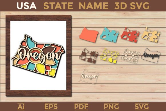 Oregon USA State 3D SVG Paper Cut: A Creative and Practical Tool for Designers and Enthusiasts