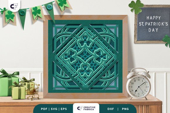 St. Patrick's Celtic Knot 3D Layer Paper