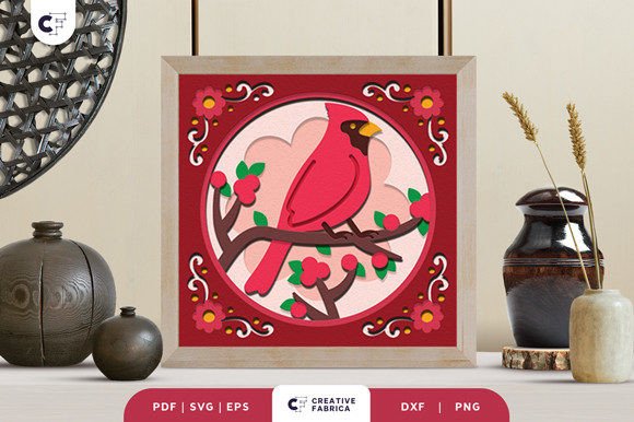 The Timeless Beauty of Red Cardinal 3D Paper Cut: A Masterpiece for Memories