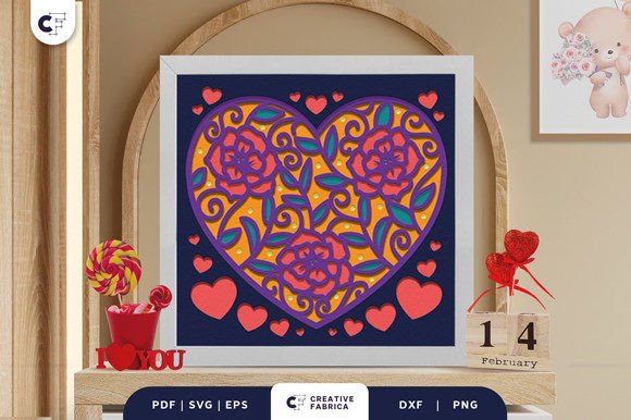 Valentines Heart Shape 3D Light Box SVG: A Strategic Tool for Creative Expression and Branding